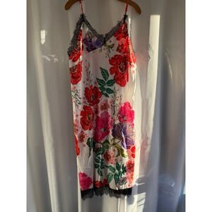 Kilo Brava Midi Slip Dress Women's 3X NWT Red Pink White Black Lace Trim Sexy